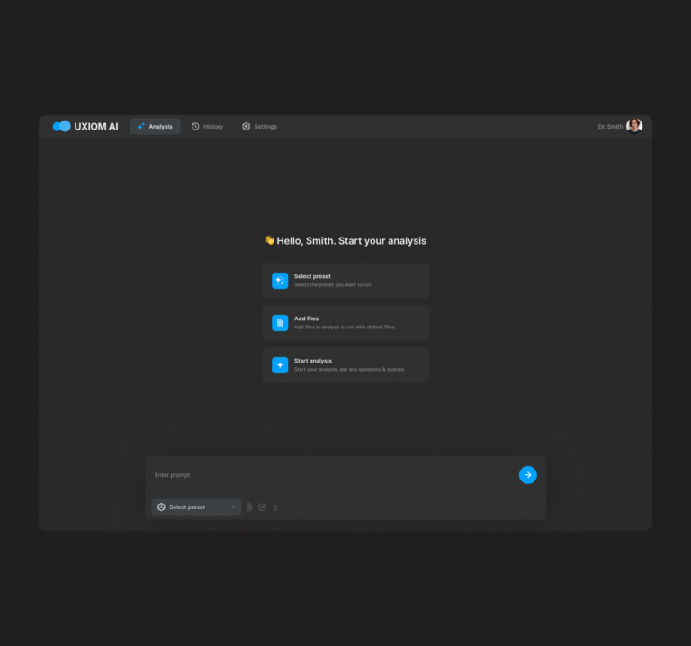 UXIOM AI UI Highlight 1